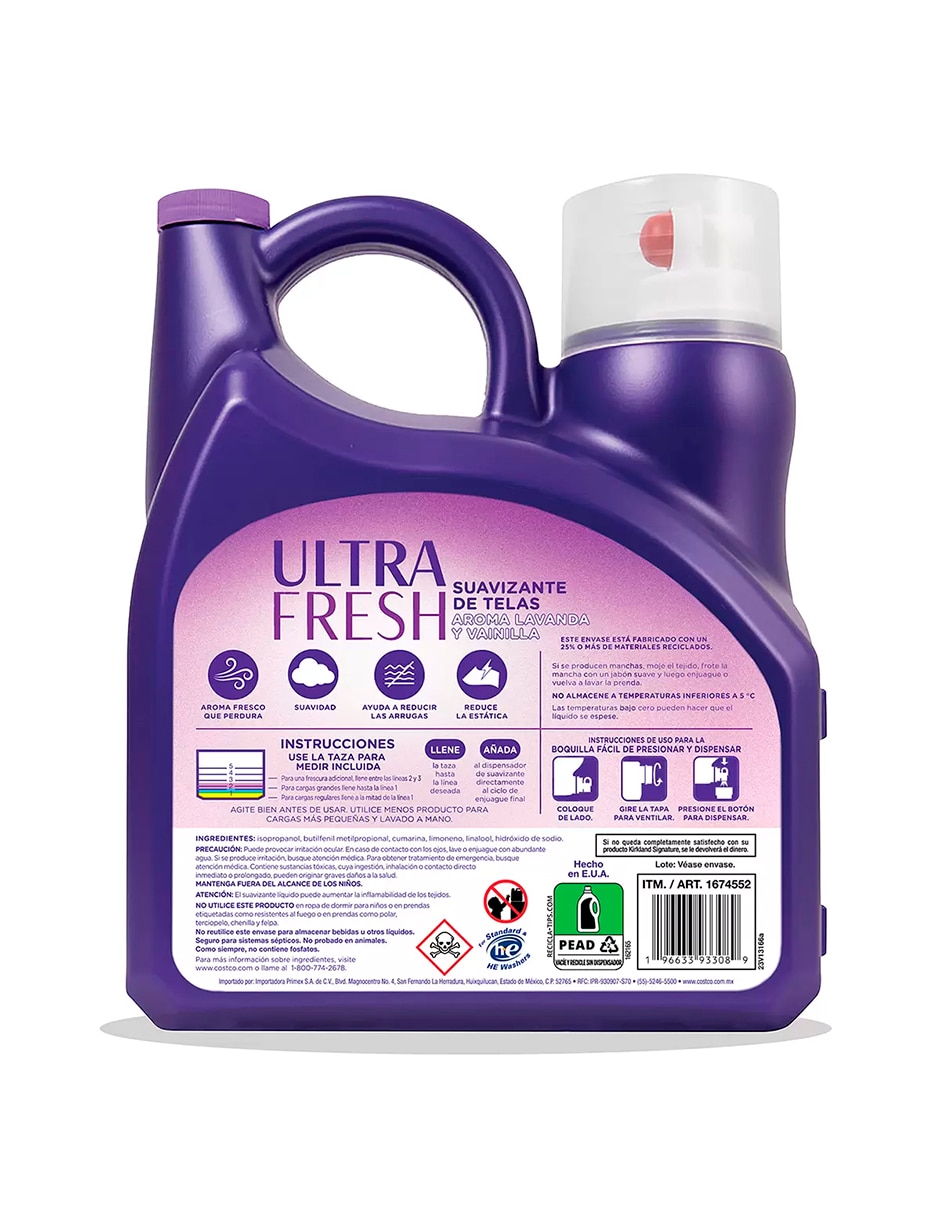 Suavizante líquido 4.4 L y 750 ml 6