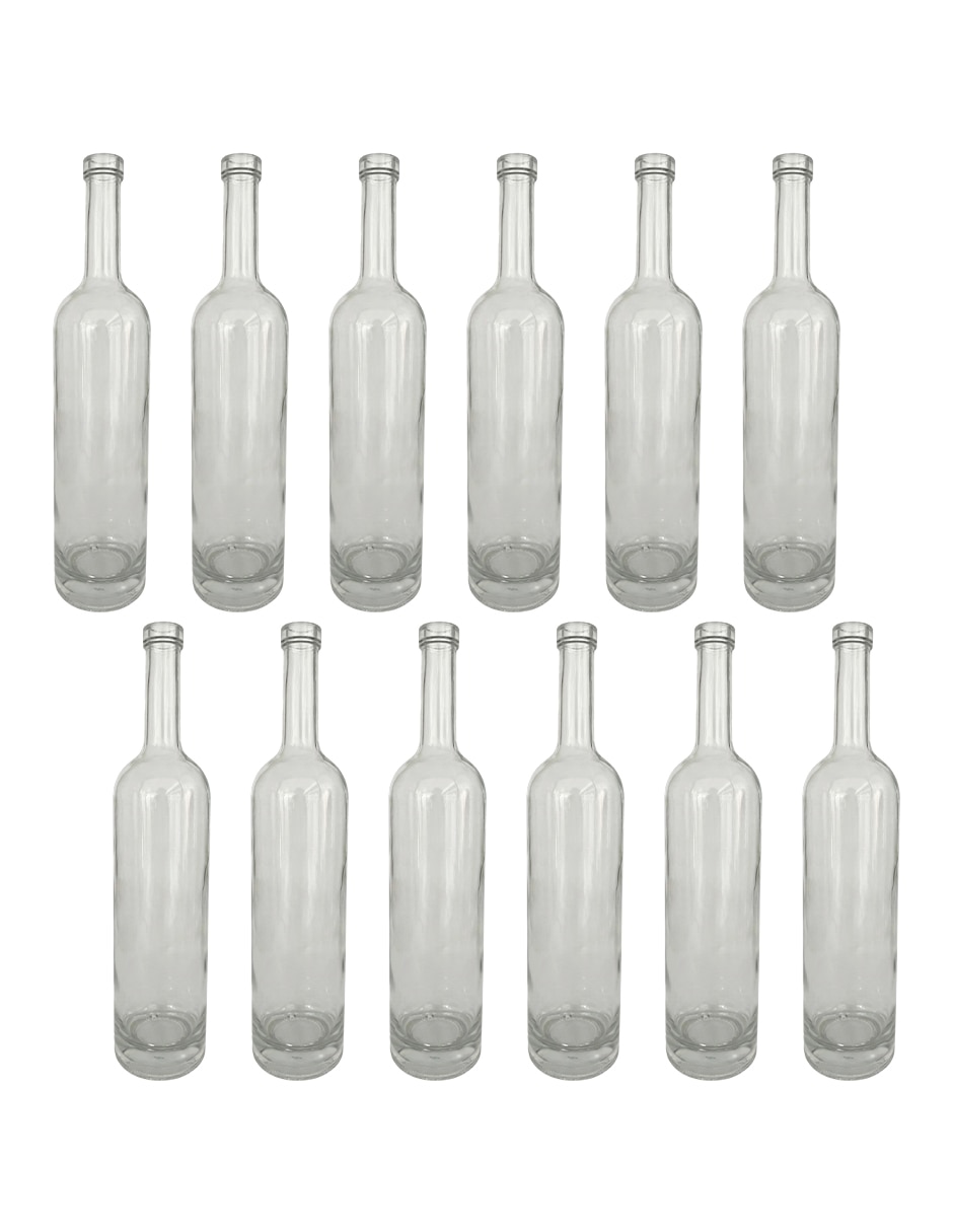 Botella de cristal con tapa a presión Botella de cristal con tapa a presión