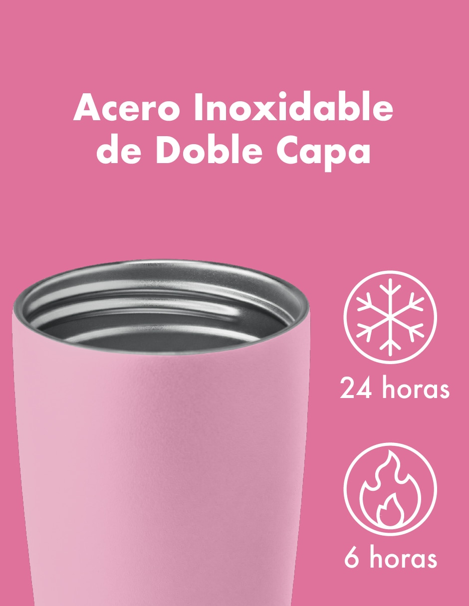 Termo de acero inoxidable con tapa doble rosca 4