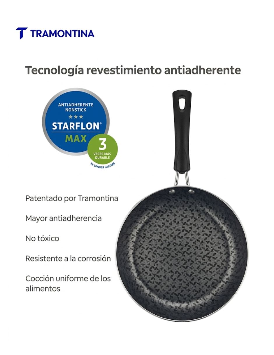 Batería de cocina de aluminio antiadherente starflon max 16 piezas 4
