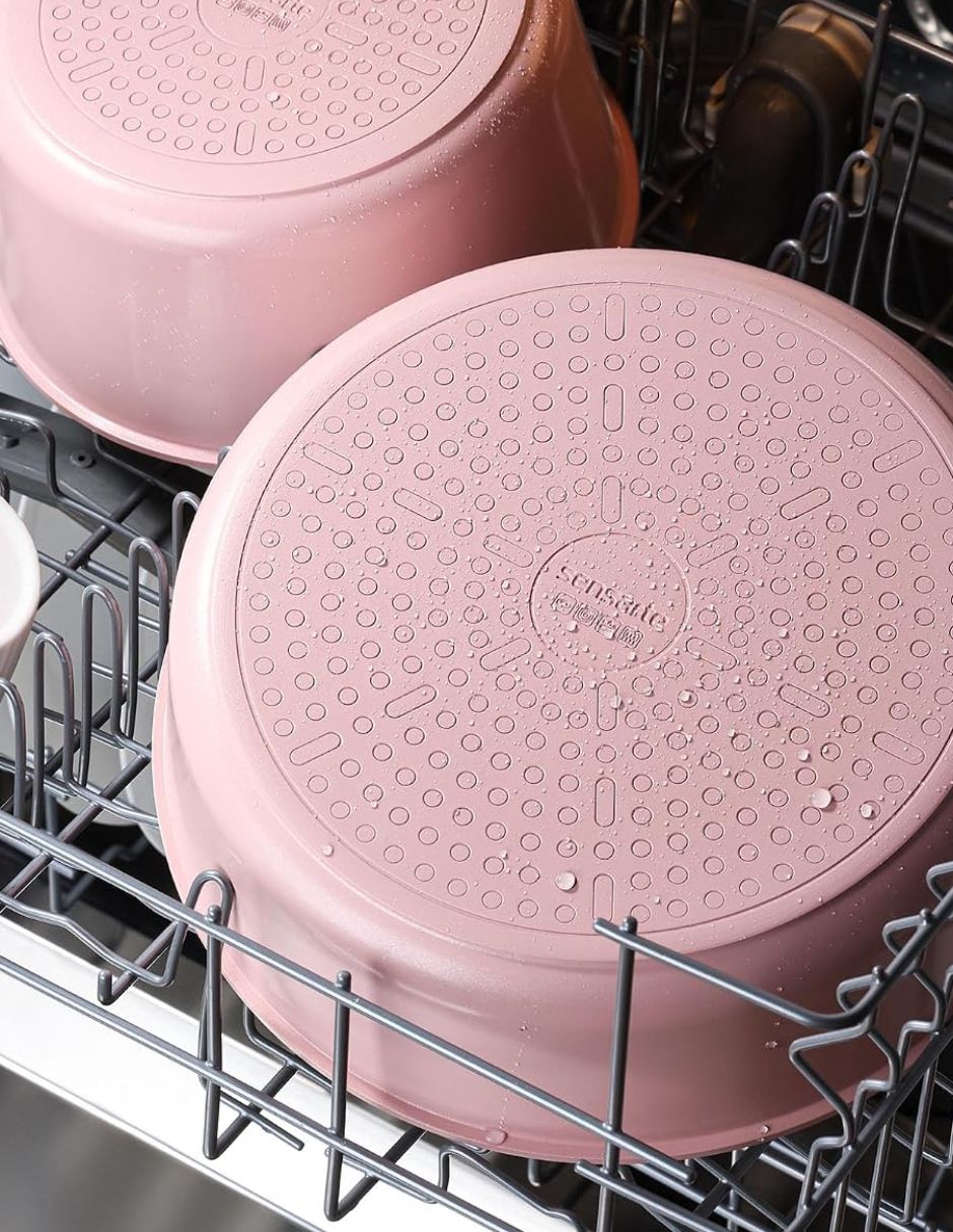 Batería de cocina sensarte 17 piezas de aluminio antiadherente sin pfoa 17 piezas