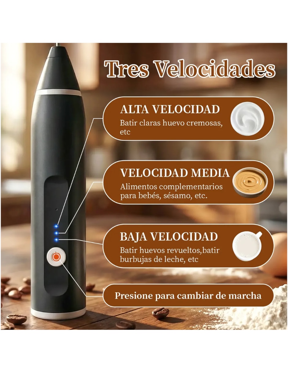 Batidor de acero inoxidable