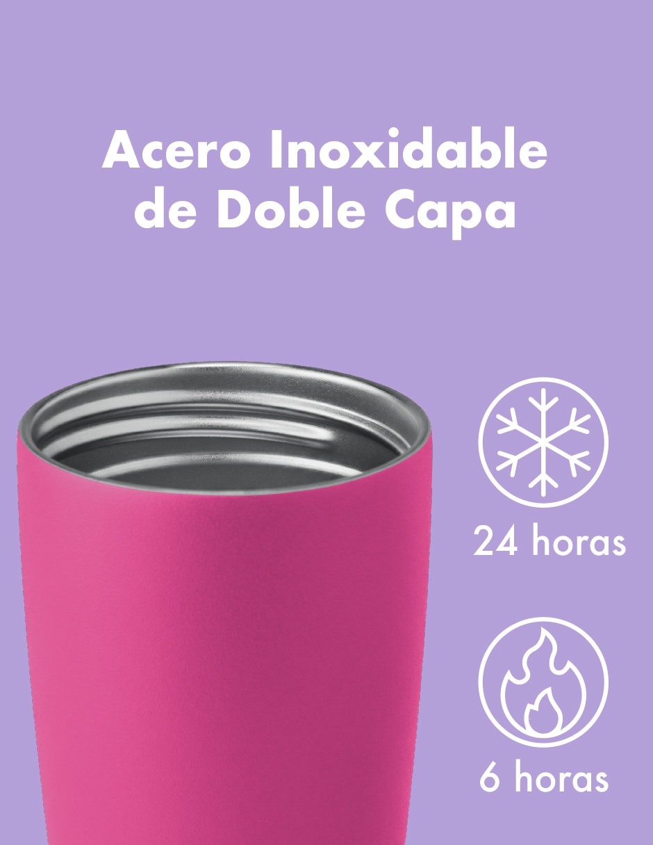 Termo de acero inoxidable con tapa doble rosca 4