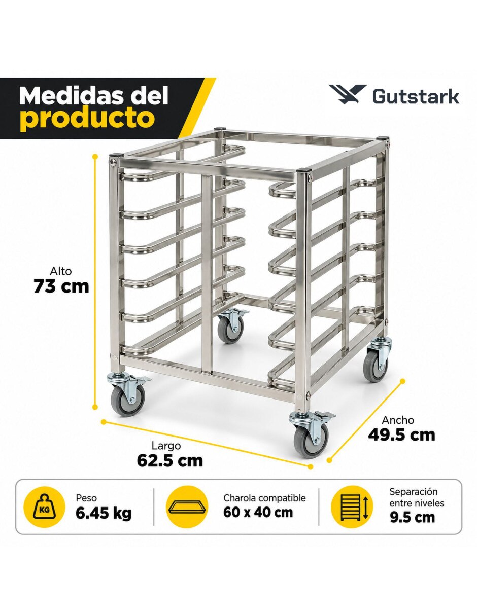 Estante de acero inoxidable mkz-espiguer6rack 10