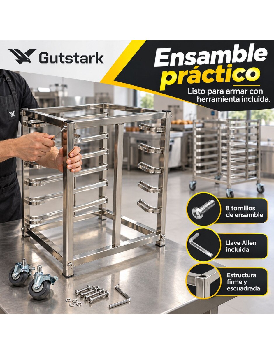 Estante de acero inoxidable mkz-espiguer6rack 5