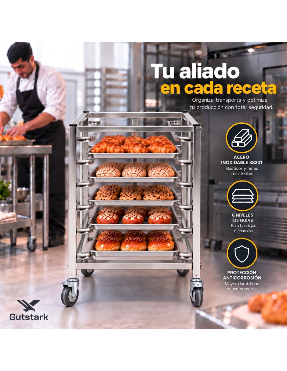Estante de acero inoxidable mkz-espiguer6rack 8
