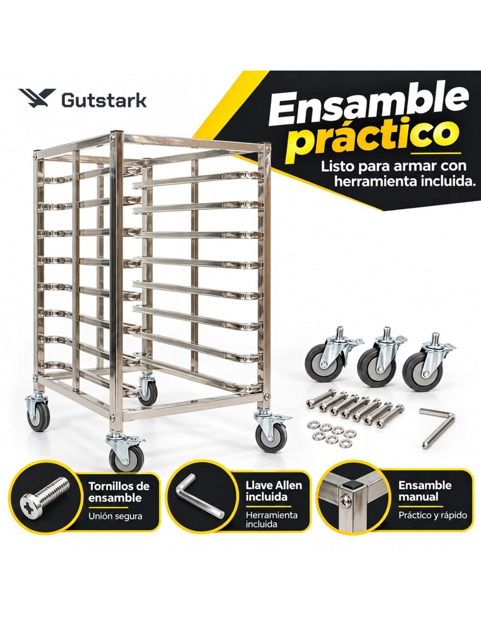 Estante de acero inoxidable mkz-espiguer8rack 4