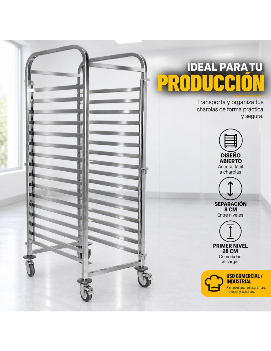 Estante de acero inoxidable mkz-espigue16rack 6