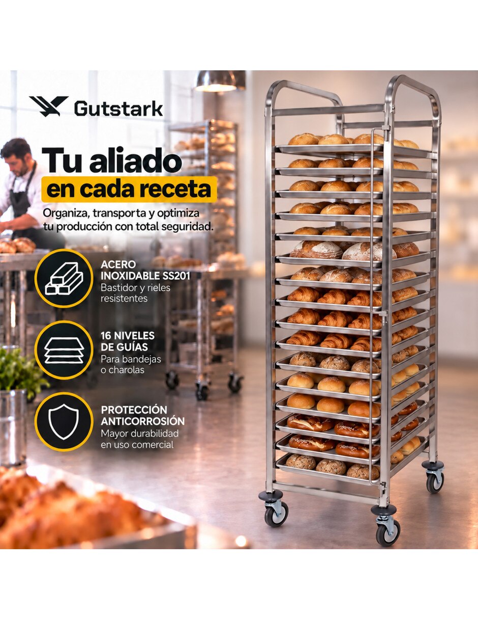 Estante de acero inoxidable mkz-espigue16rack 9