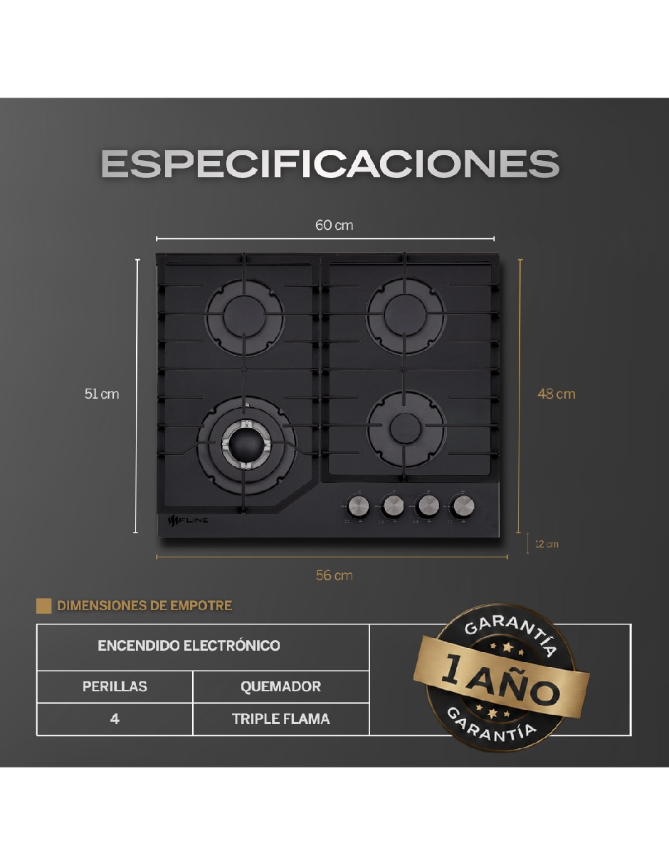 Parrilla de gas de vidrio templado 7