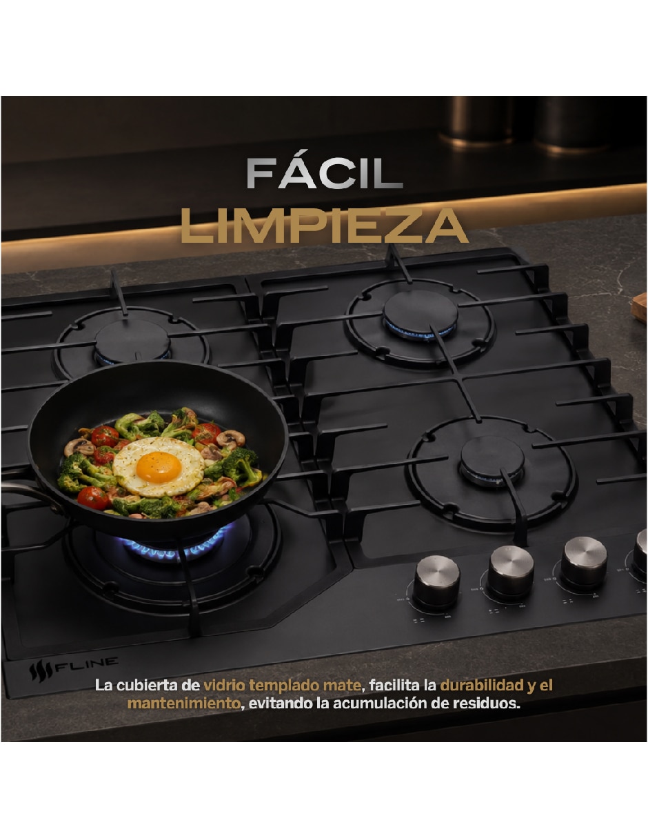 Parrilla de gas de vidrio templado 6