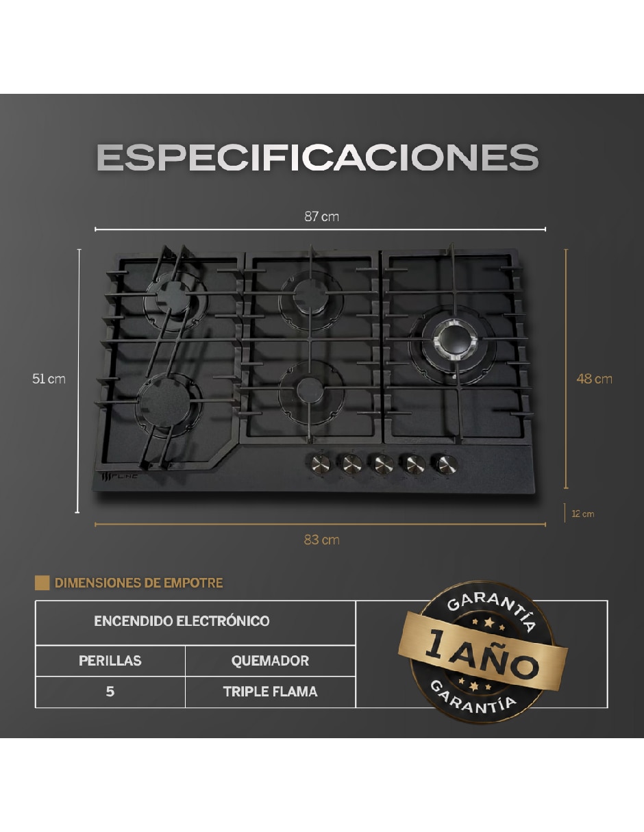 Parrilla de gas de vidrio templado 7