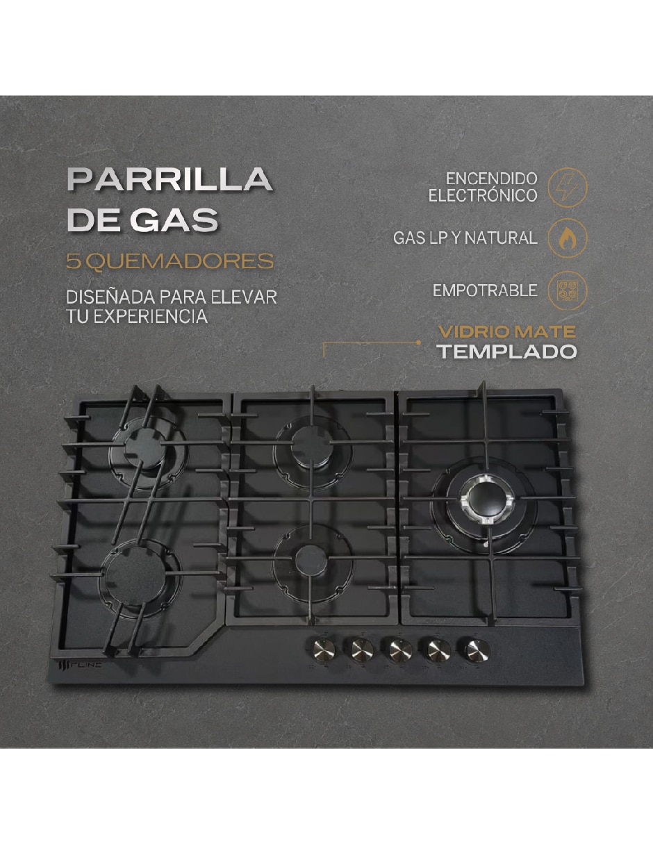 Parrilla de gas de vidrio templado 3