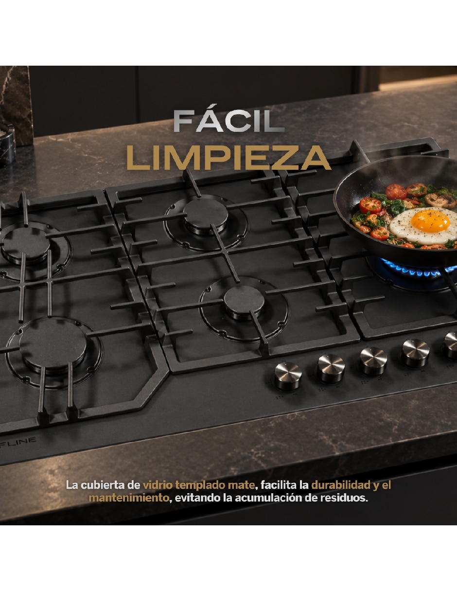 Parrilla de gas de vidrio templado 5