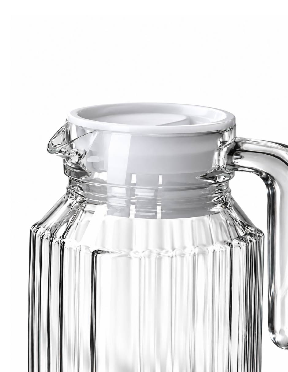 Set jarra con vasos vidrio