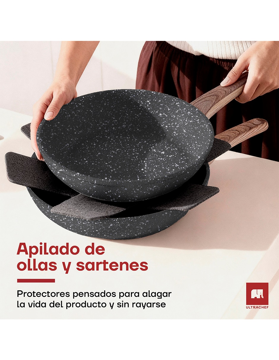 Batería de cocina de cerámica antiadherente sin pfoa 12 piezas 8