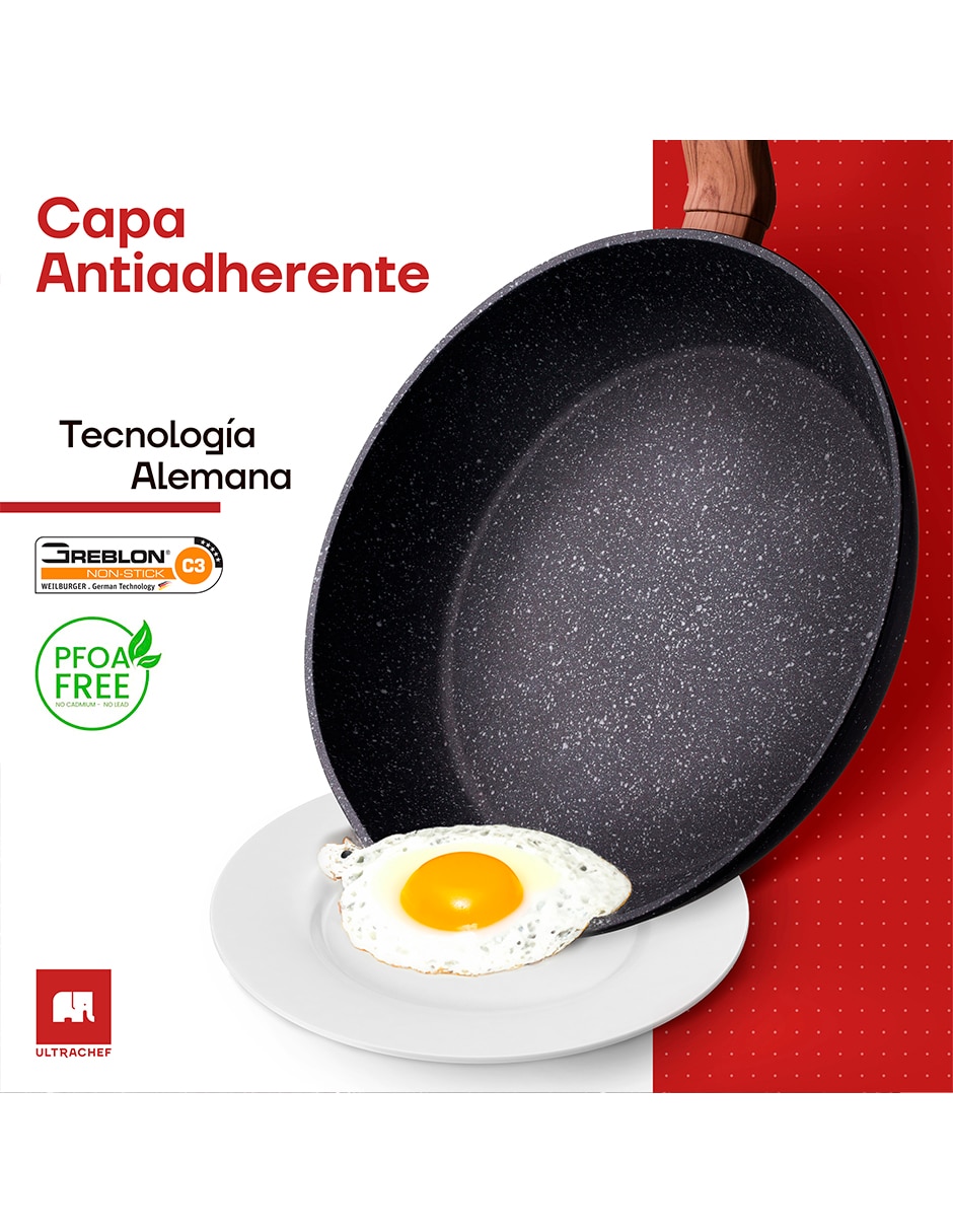 Set de sartenes de cerámica 3 piezas 3