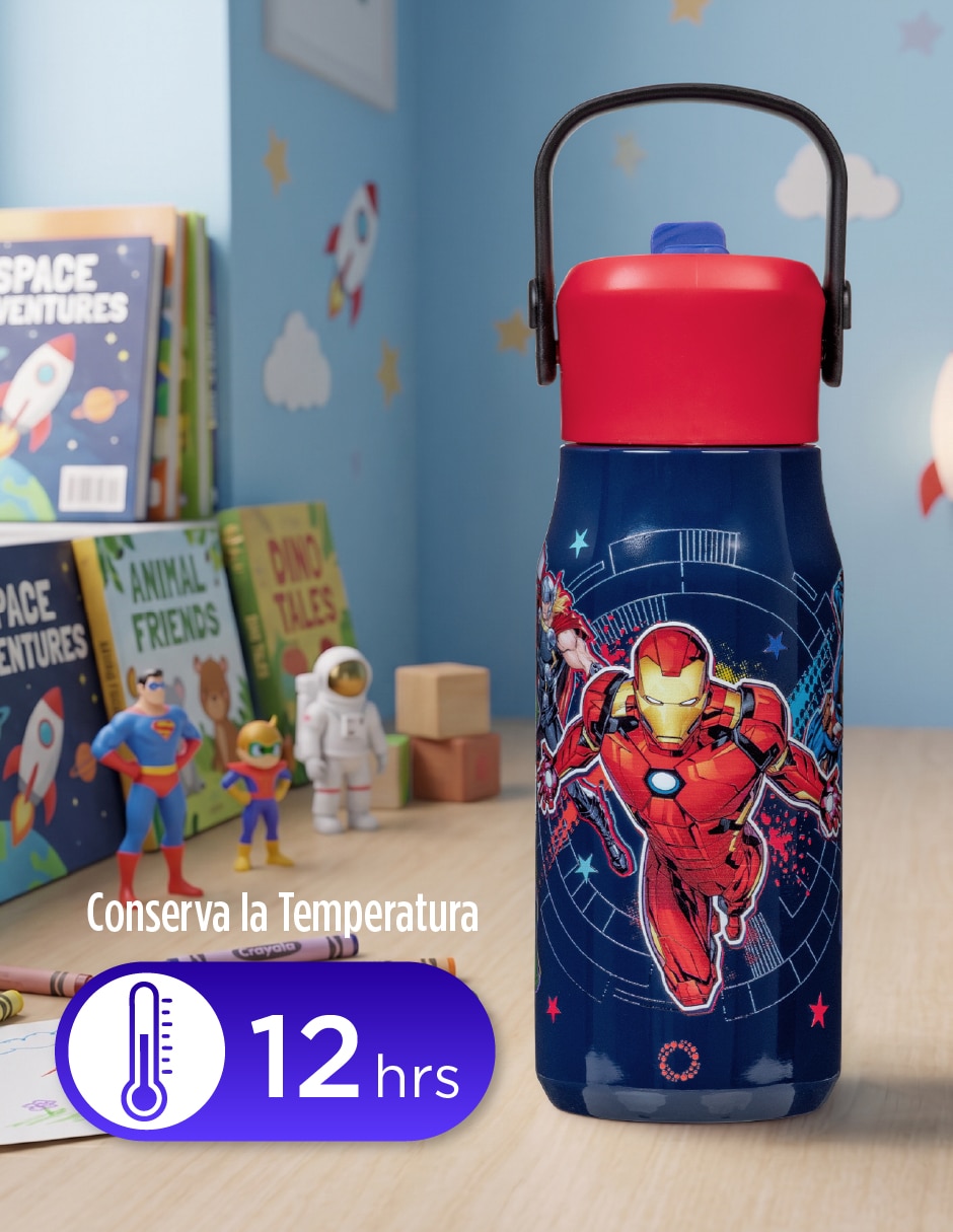 Termo de acero inoxidable con tapa doble rosca 5