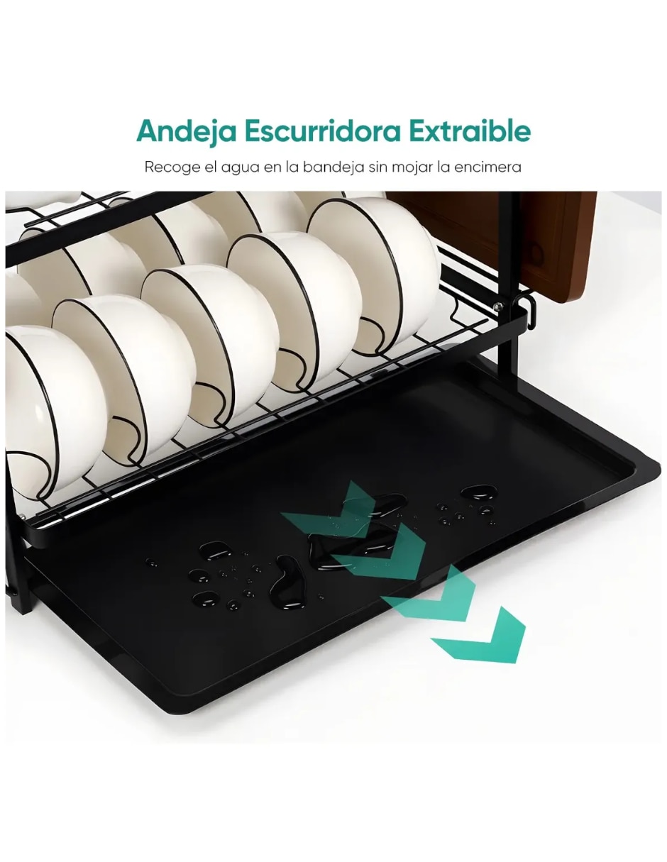 Escurridor de trastes de aluminio