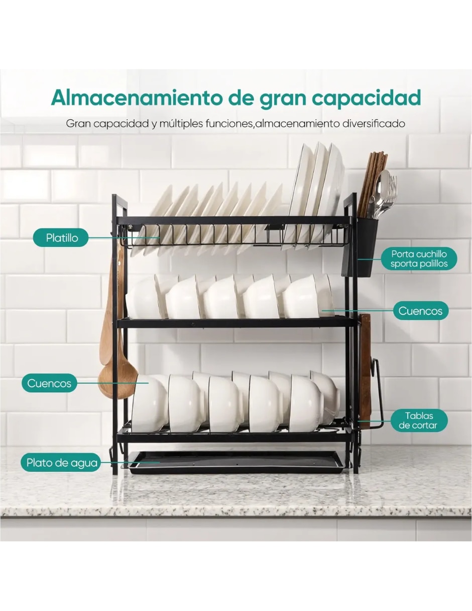 Escurridor de trastes de aluminio