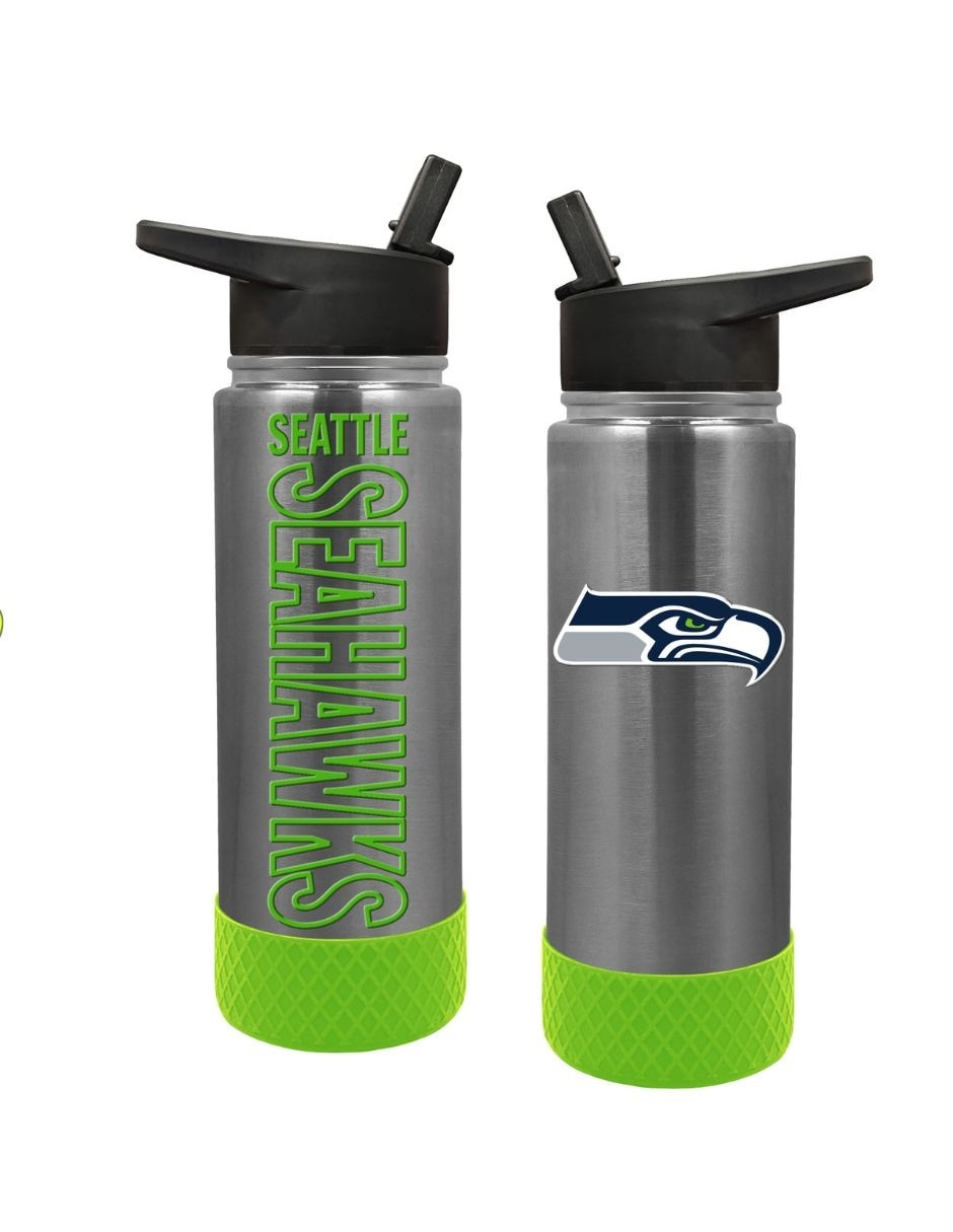 Termo doble pared de Acero inoxidable 3D Embossed Seattle Seahawks con tapa Rosca