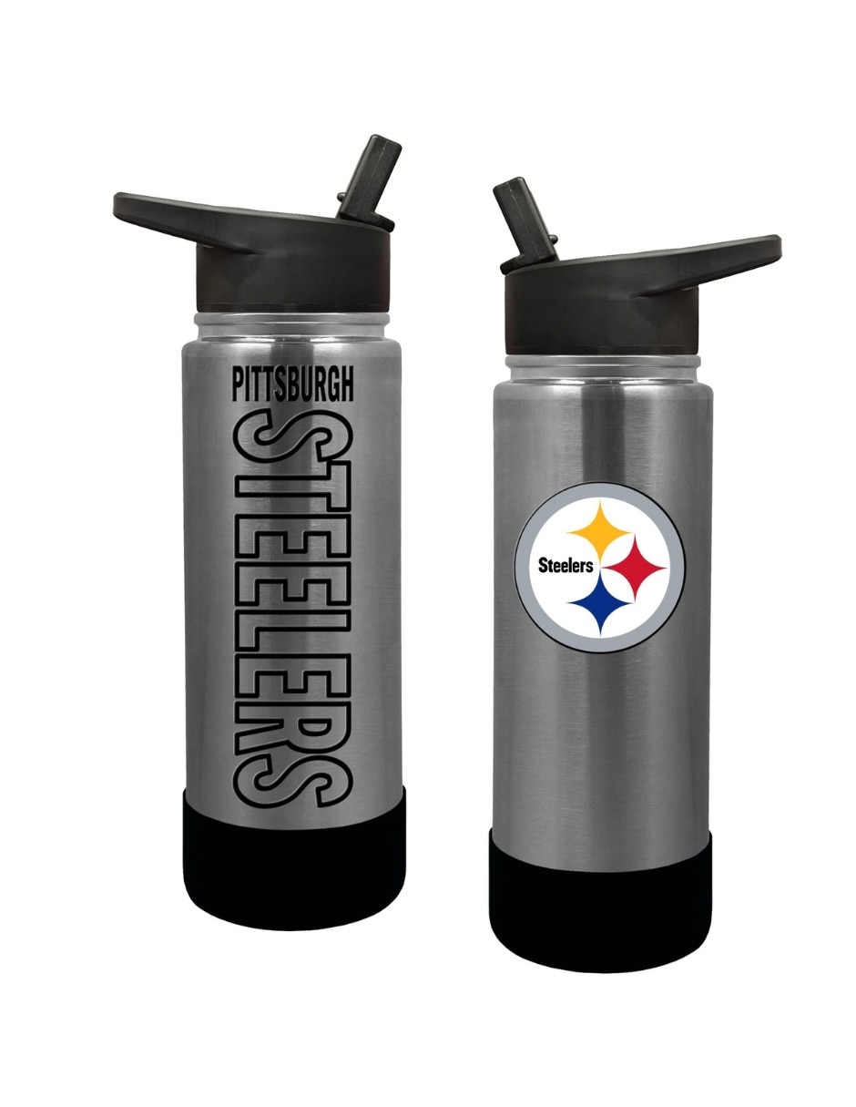 Termo doble pared de Acero inoxidable 3D Embossed Pittsburgh Steelers con tapa Rosca