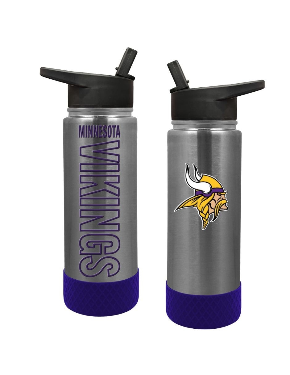 Termo doble pared de Acero inoxidable 3D Embossed Minnesota Vikings con tapa Rosca