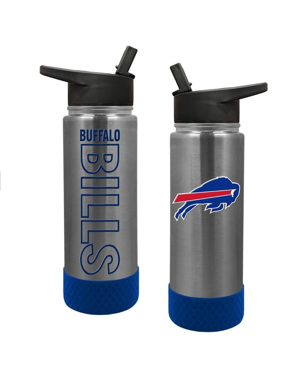 Termo doble pared de Acero inoxidable 3D Embossed Buffalo Bills con tapa Rosca Termo doble pared de Acero inoxidable 3D Embossed Buffalo Bills con tapa Rosca
