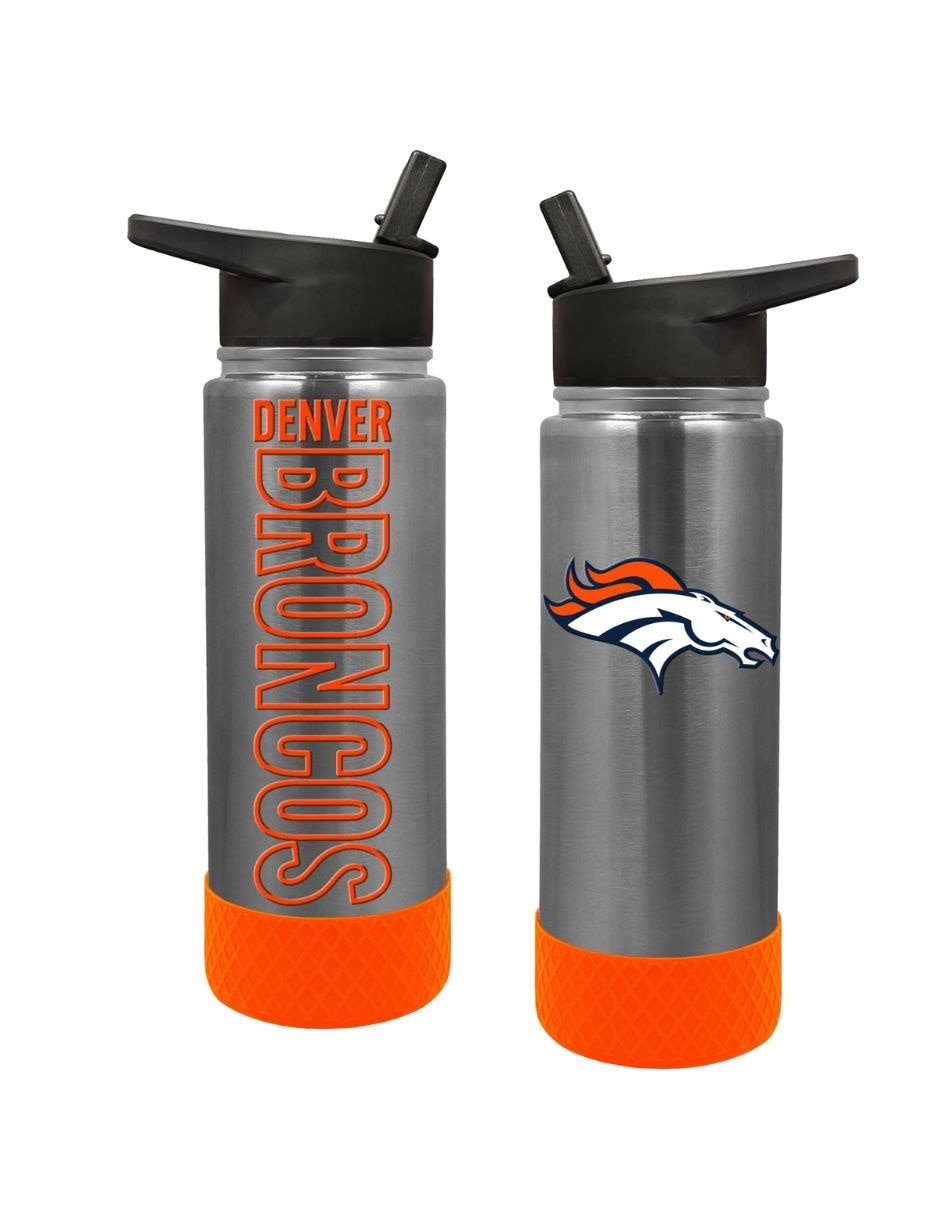 Termo doble pared de Acero inoxidable 3D Embossed Denver Broncos con tapa Rosca