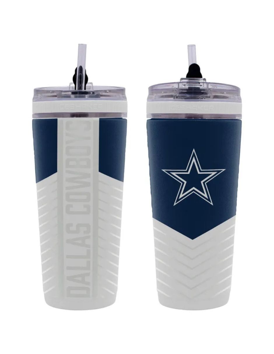 Termo doble pared de acero inoxidable flex ice 4d dallas cowboys con tapa rosca 3