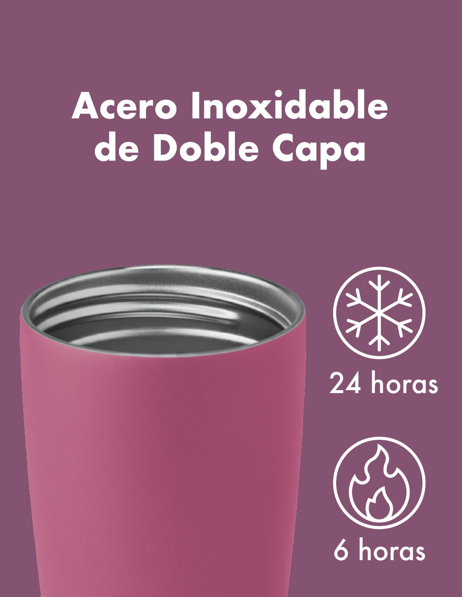 Termo de acero inoxidable con tapa doble rosca 4