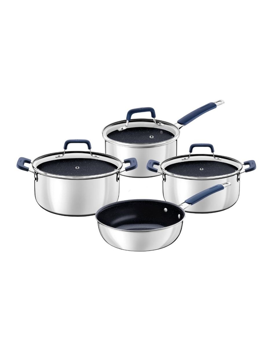 Batería de cocina de Acero inoxidable antiadherente Cerámica 4 piezas piezas Batería de cocina de Acero inoxidable antiadherente Cerámica 4 piezas piezas