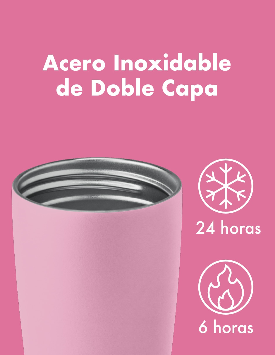 Termo de acero inoxidable con tapa doble rosca 9