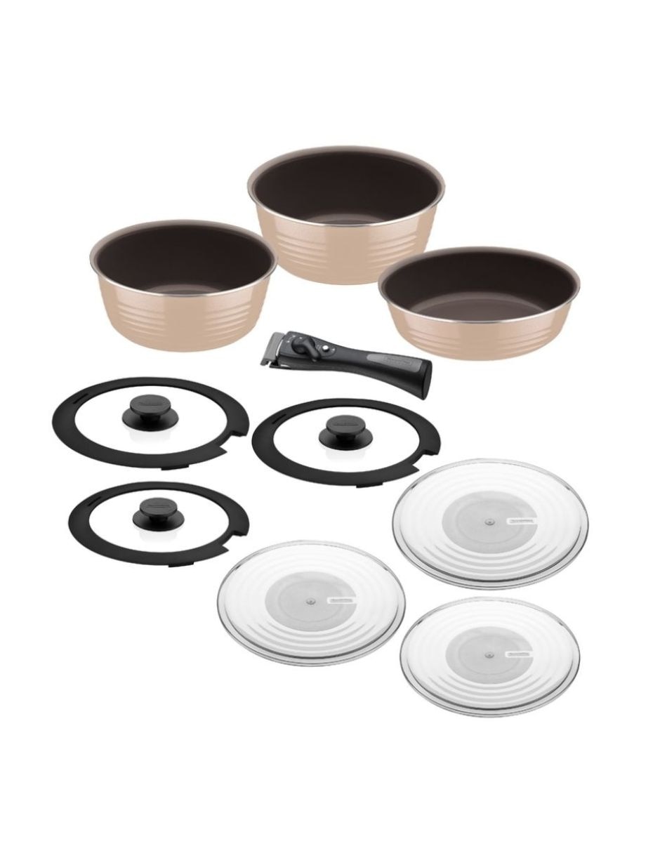 Batería de cocina de Aluminio antiadherente Cerámica 10 piezas piezas Batería de cocina de Aluminio antiadherente Cerámica 10 piezas piezas