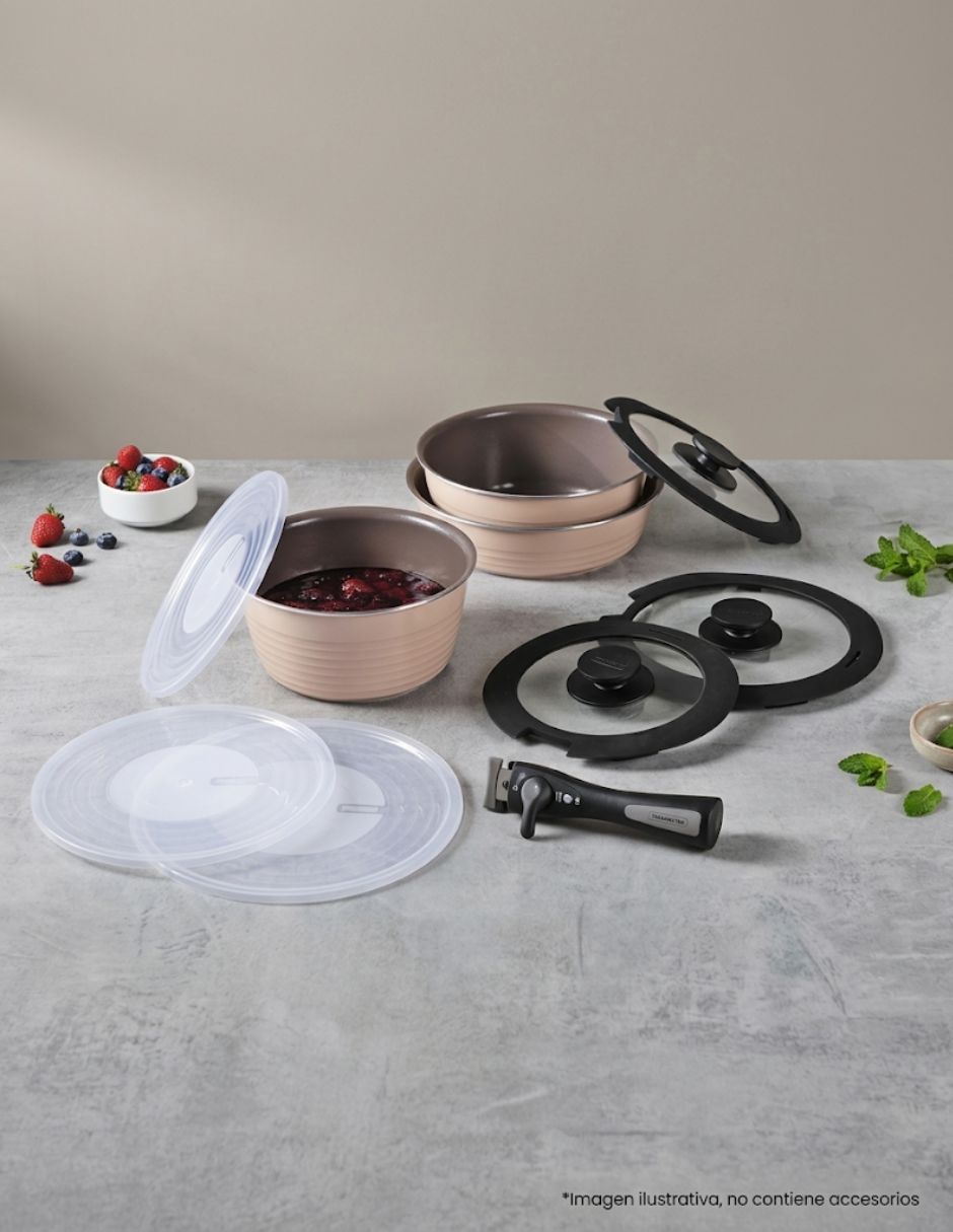 Batería de cocina de Aluminio antiadherente Cerámica 10 piezas piezas 4