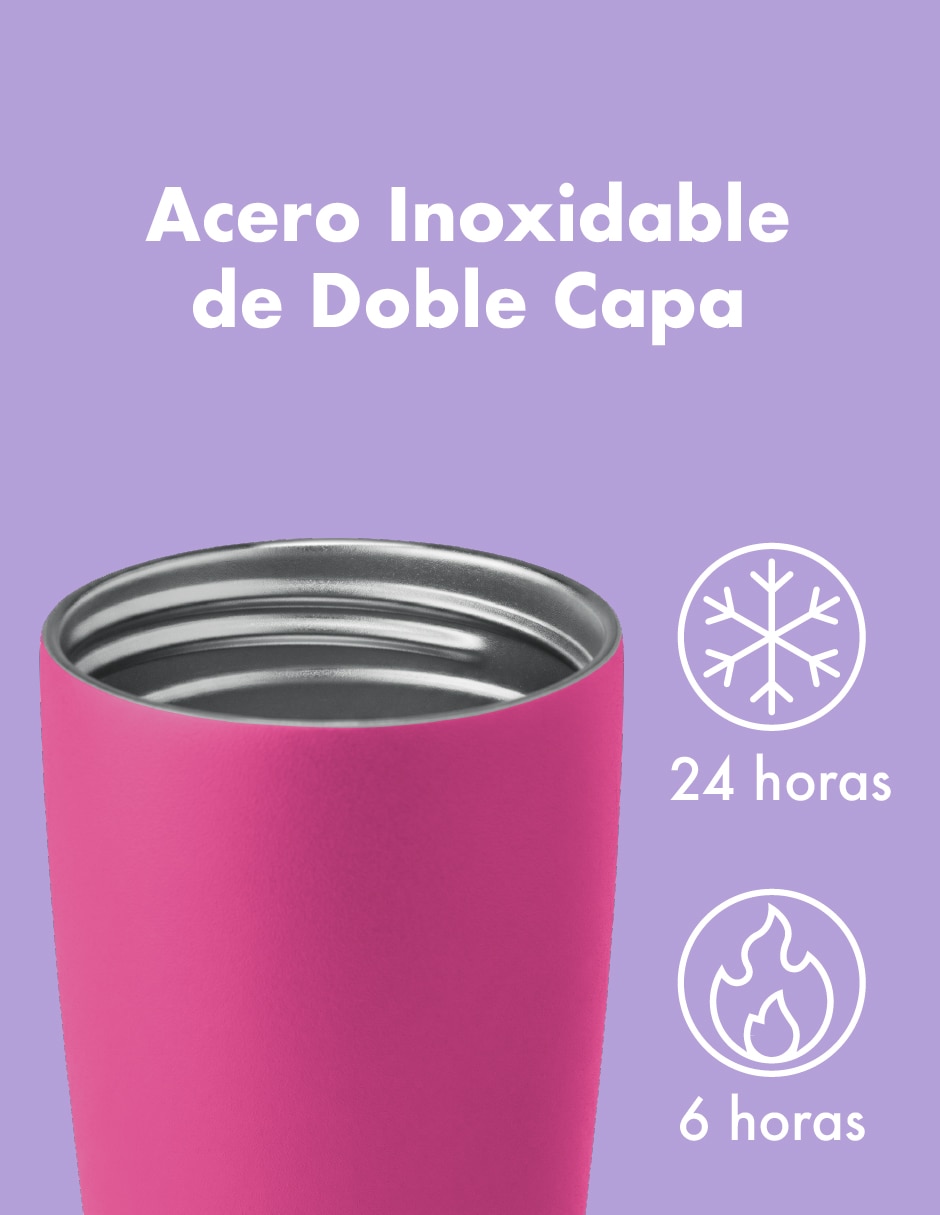 Termo de acero inoxidable con tapa doble rosca 5