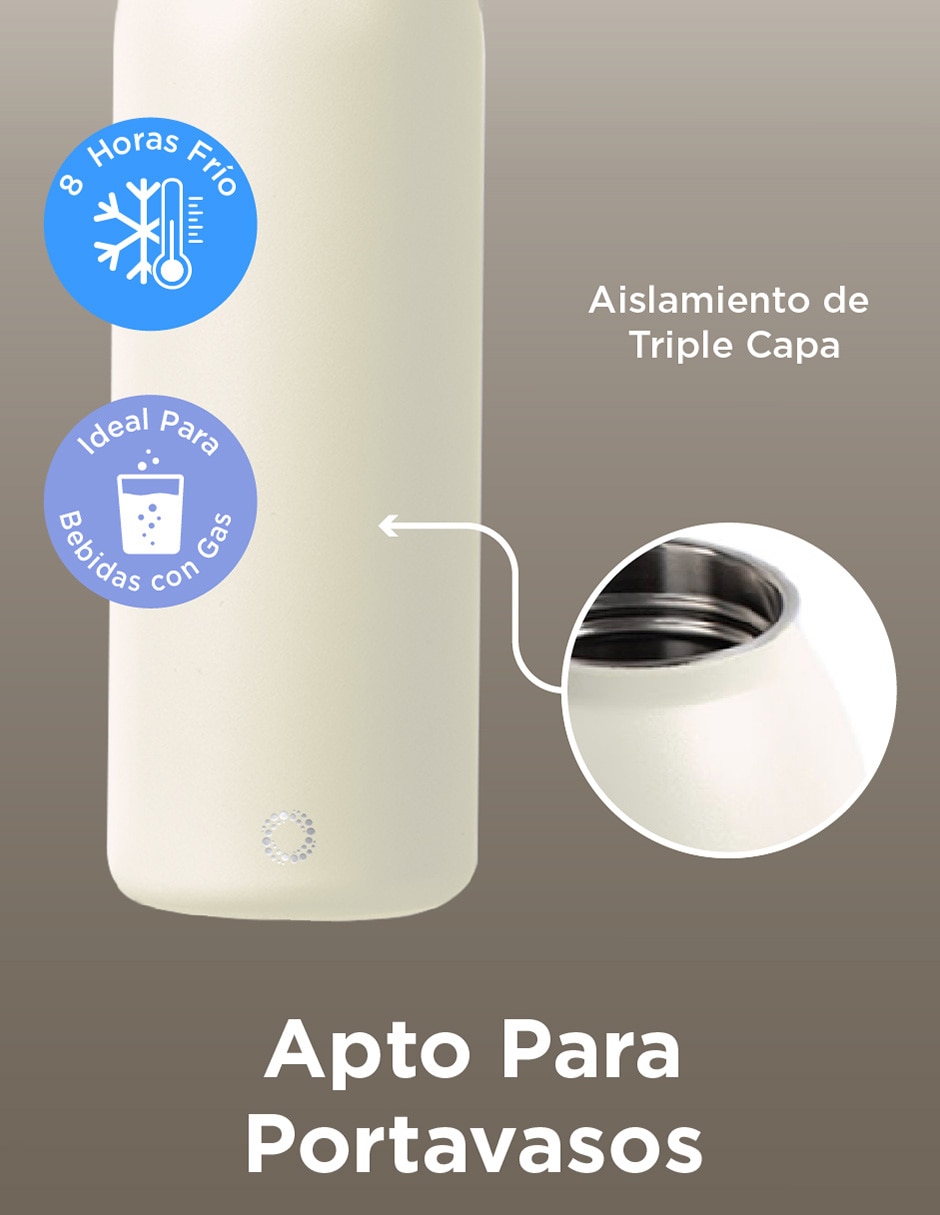 Termo de acero inoxidable con tapa doble rosca 4