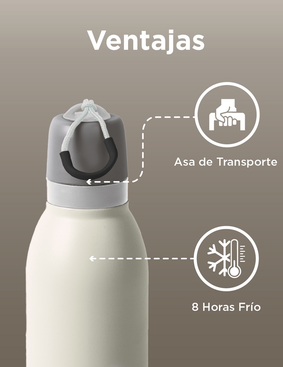 Termo de acero inoxidable con tapa doble rosca 5