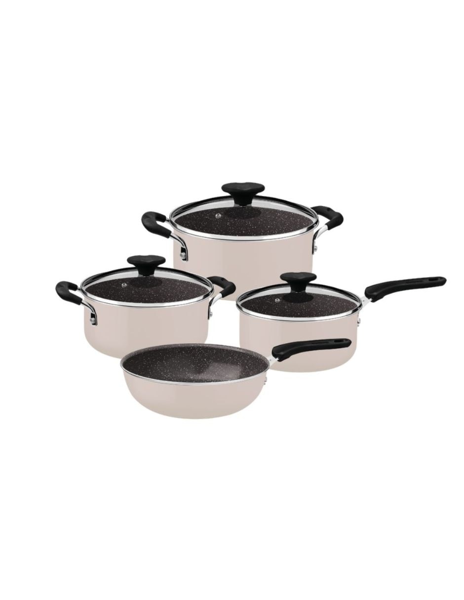 Batería de cocina de Aluminio antiadherente Cerámica 4 piezas piezas Batería de cocina de Aluminio antiadherente Cerámica 4 piezas piezas