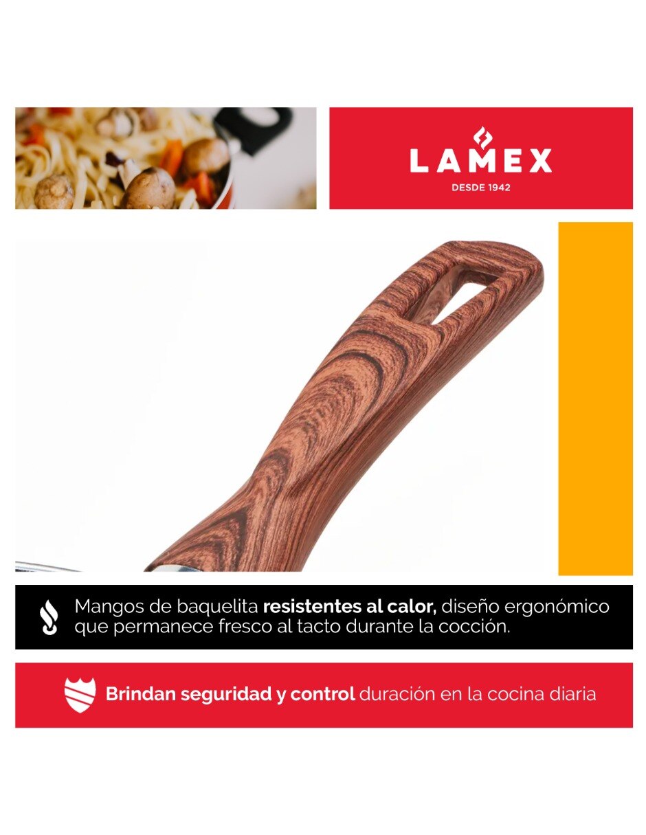 Sartén de Aluminio 3 piezas