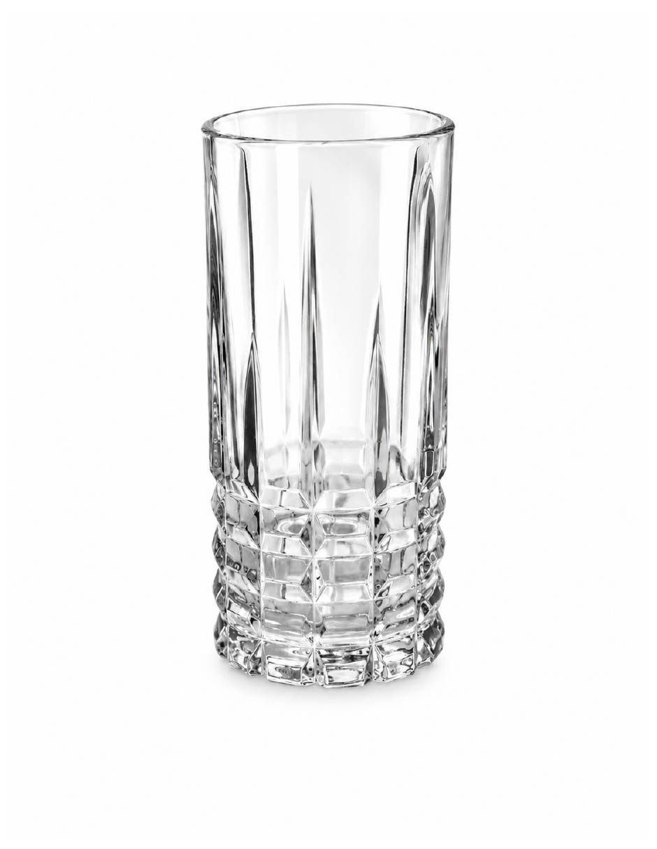 Vaso Largo de Vidrio con 6 piezas piezas