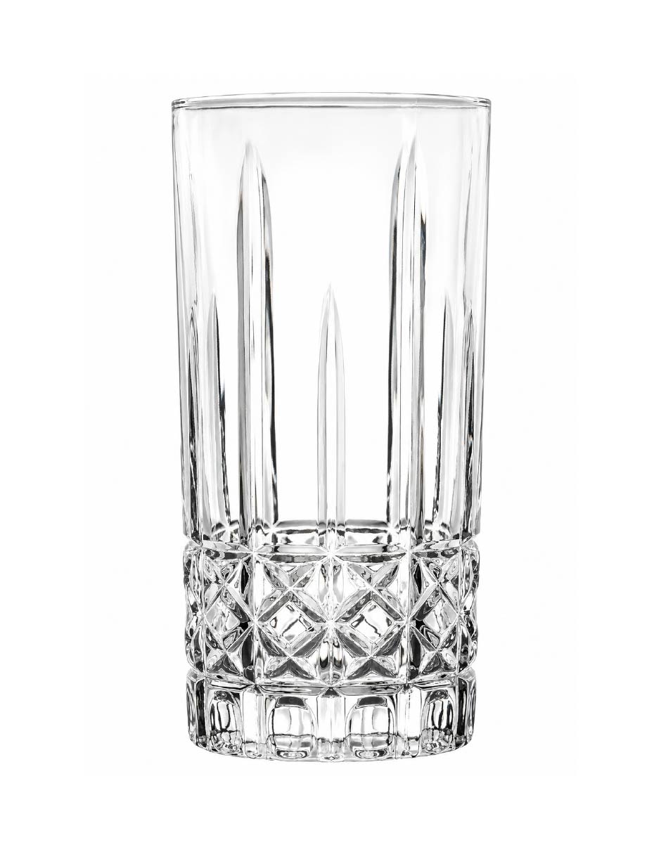 Vaso Largo de Vidrio con 6 piezas piezas
