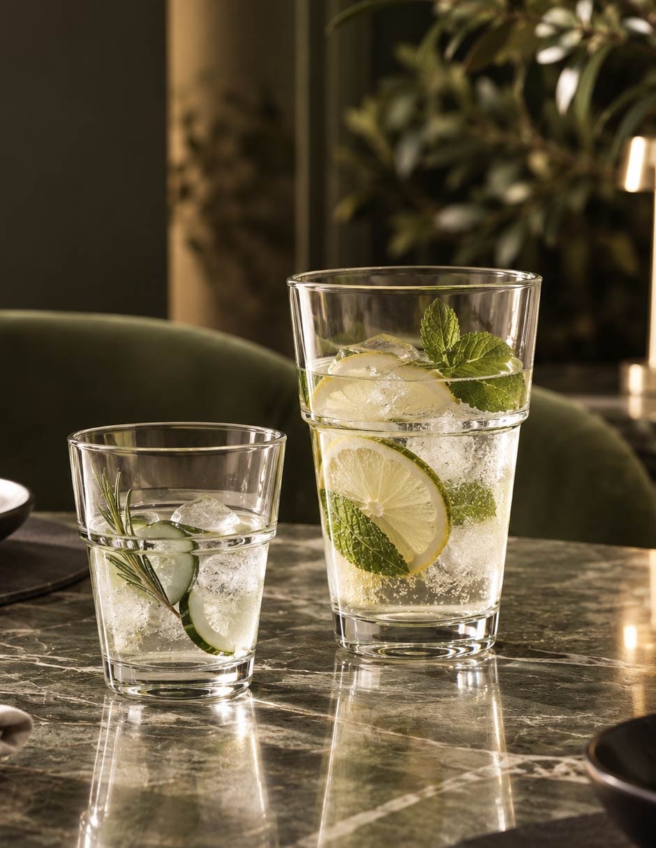 Vaso Dof y Highball de Vidrio con 12 piezas piezas 6