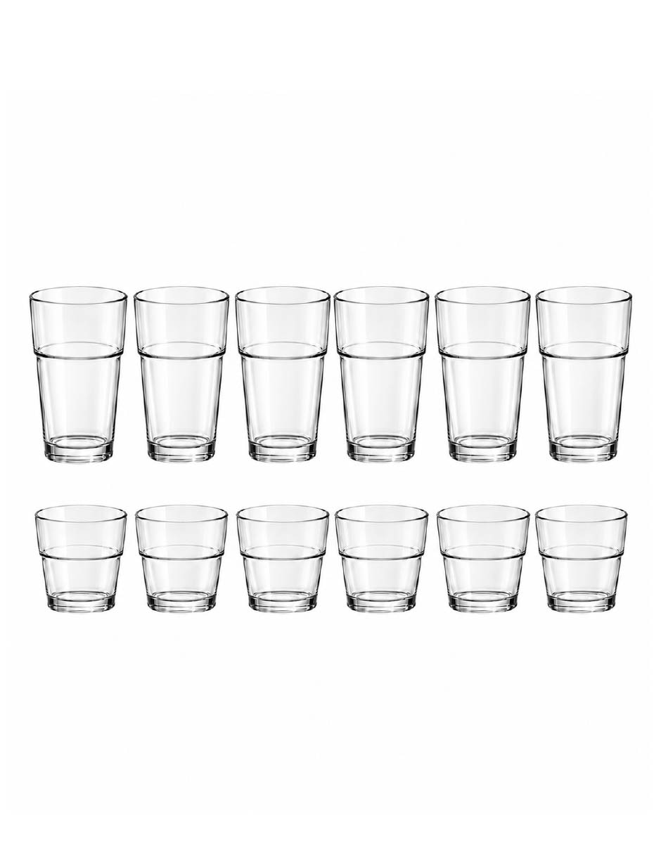 Vaso Dof y Highball de Vidrio con 12 piezas piezas 3
