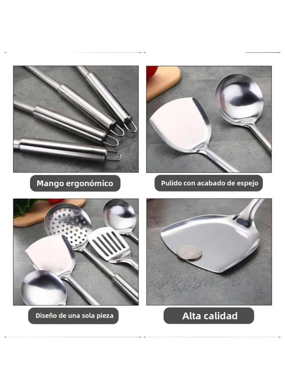 Set utensilios de ACERO AL CARBONO 3
