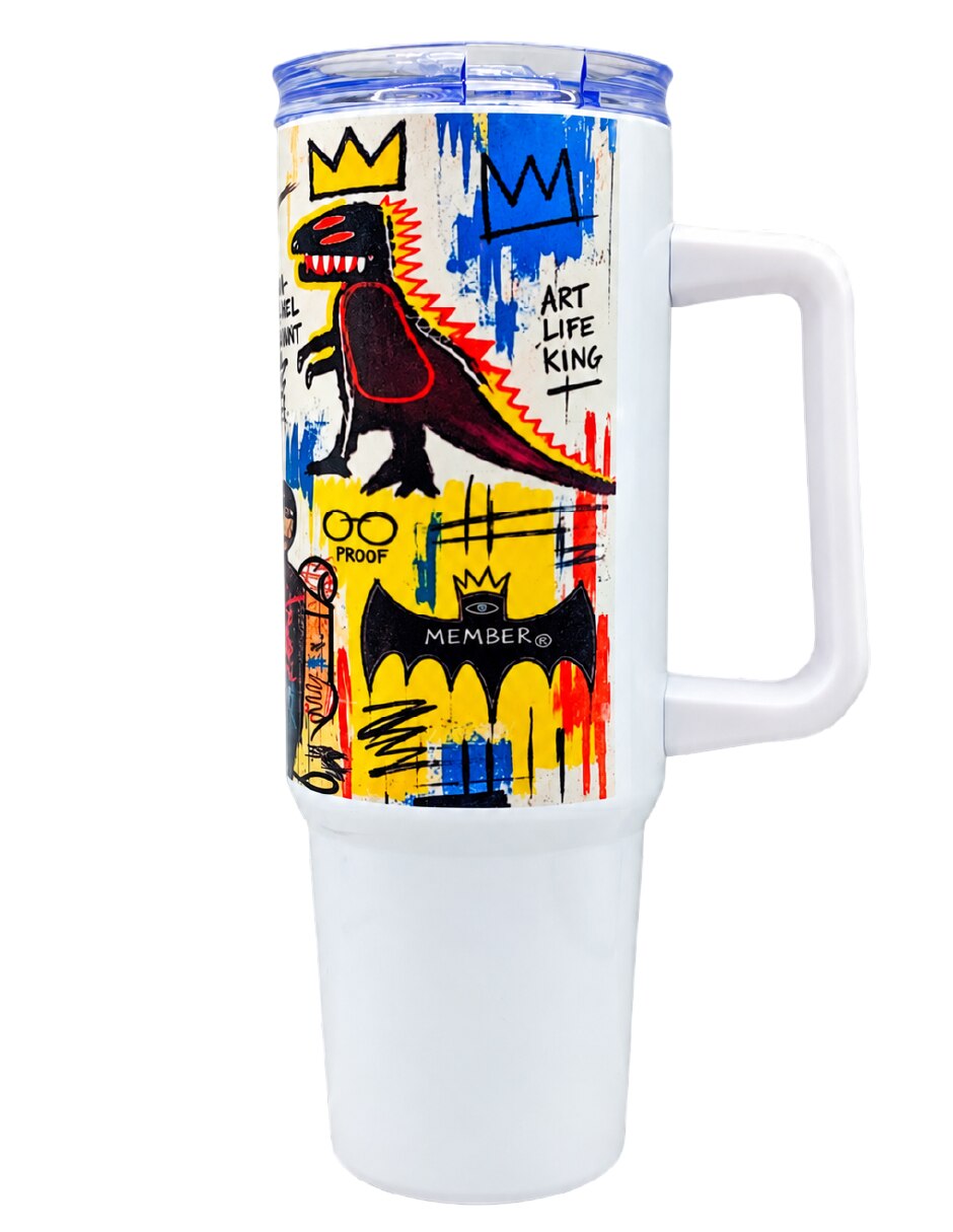 Termo de Acero inoxidable JEAN MICHEL BASQUIAT con tapa Rosca 2