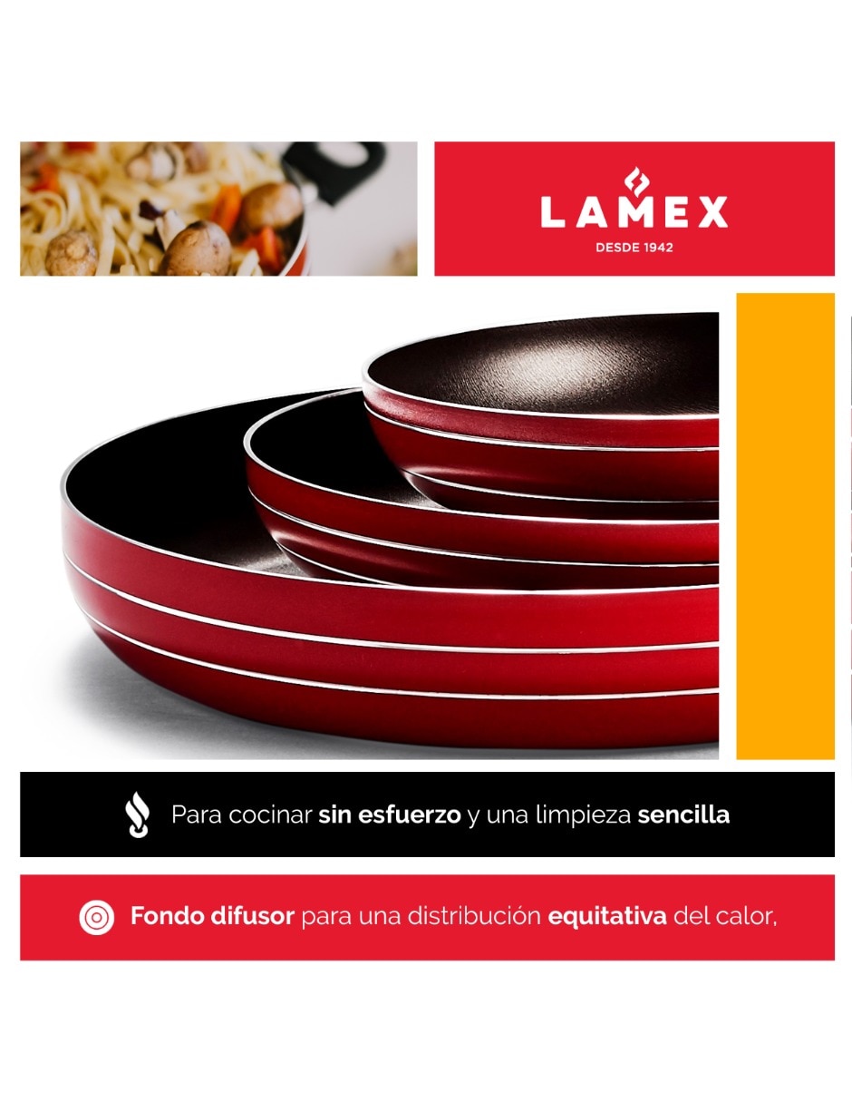 Set de sartenes de Aluminio 3 piezas