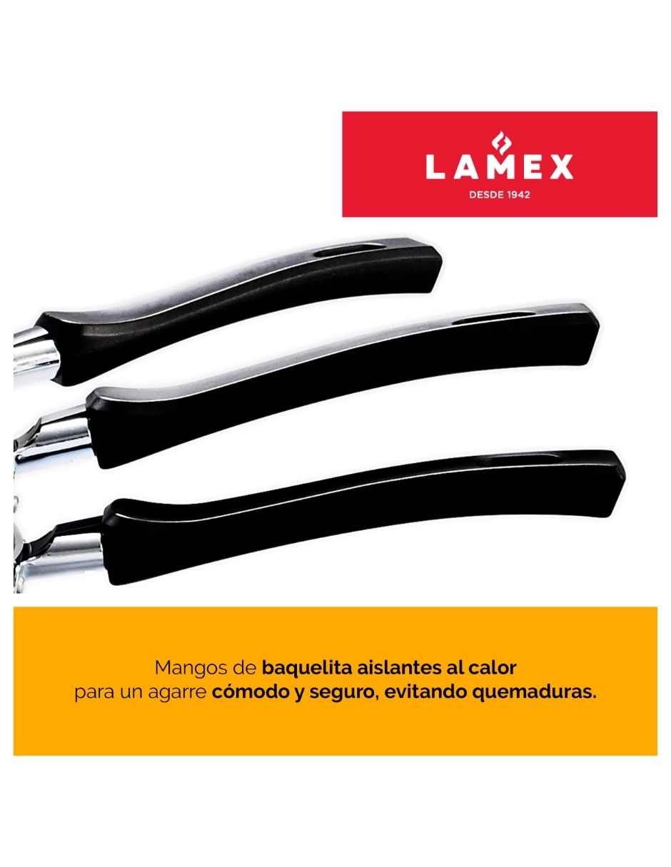 Set de sartenes de Aluminio 3 piezas 5