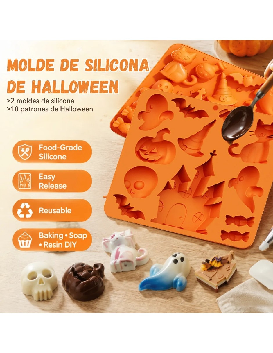 Set moldes silicón rectangular 2