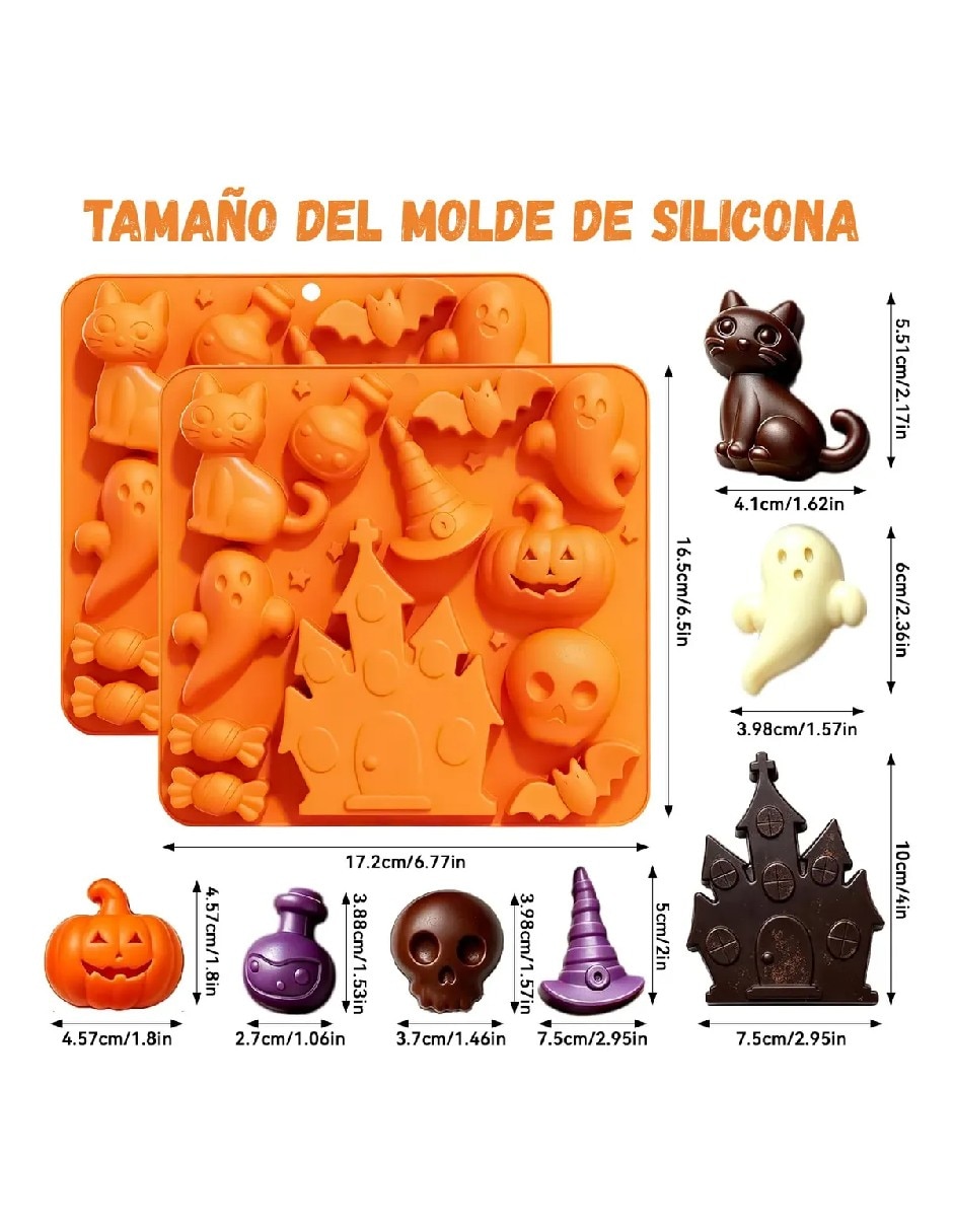 Set moldes silicón rectangular 5